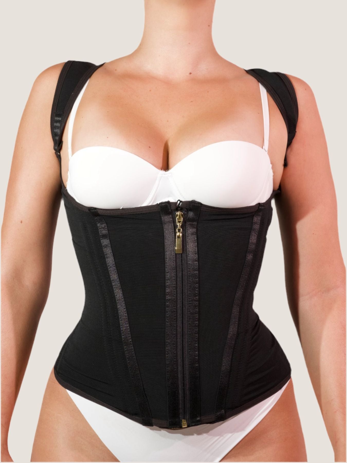 Gaine Corset Kim à Bretelles Anti-Bourrelets – Silhouette en Sablier & Taille Sculptée